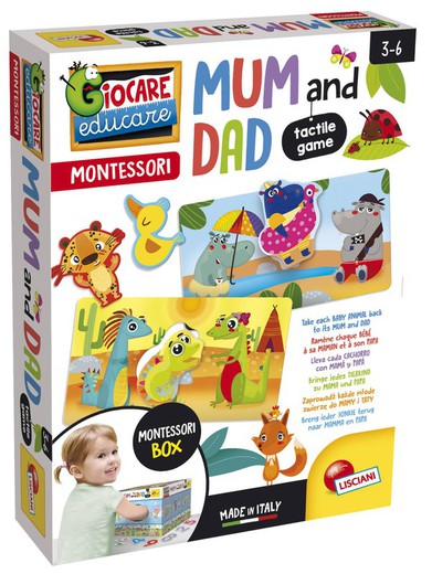 Mama und Papa Spiel - Taktiles Spiel - Montessori