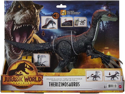 Jurassic World Dinosaurio - Slasher Escapista Con Sonido - Figura Articulada