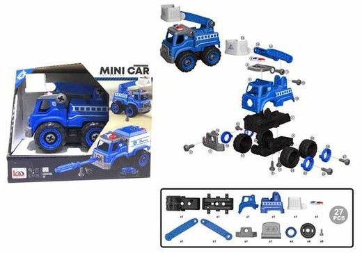 Truck Assembly Kit with Box. Policeman
