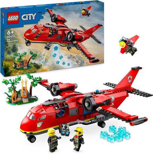 Avion de sauvetage en cas d'incendie de Lego City