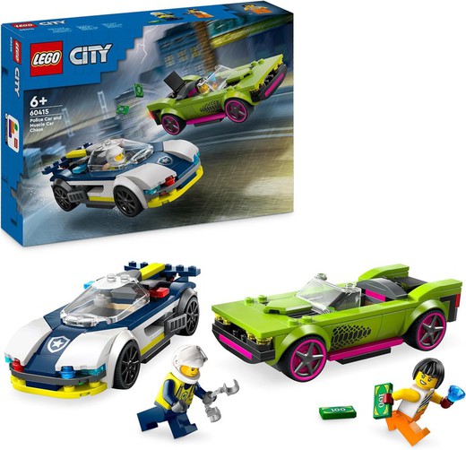 Полицейская машина и спортивный автомобиль LEGO City