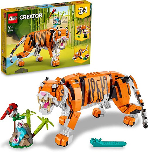 Criador de Lego 3 em 1: Tigre Majestoso