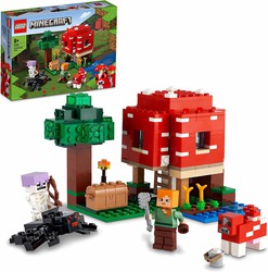 Lego 21186 Minecraft Le Chateau de Glace, Jouet avec Epee en