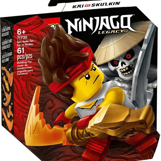 Lego Ninjago - Set de Batalla Legendaria: Kai vs. Skulkin