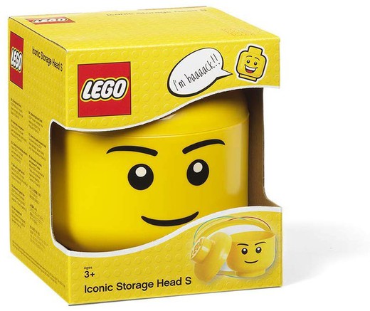 Récipient de rangement pour petites têtes pour enfants Lego S