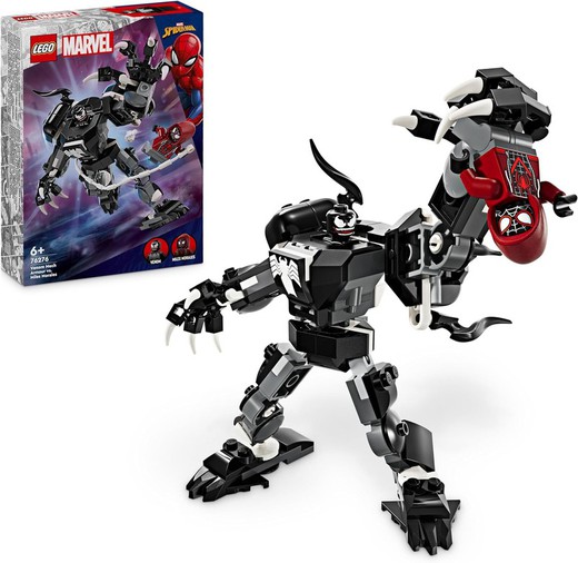 Lego Super Heroes Marvel Venon Robotic Armor против Майлза Моралеса
