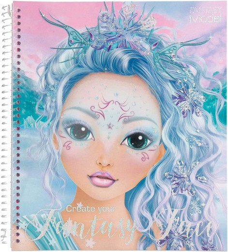 Libro Colorear - Create Your Fantasy Face - Fantasy Model