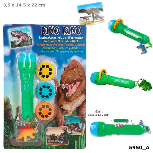 Lampe de poche avec effets d'image, Dino World