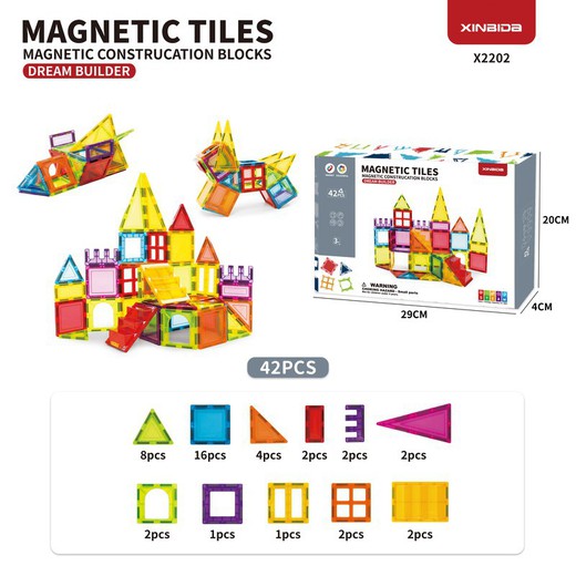 Magnetic Blocs 42 Piezas