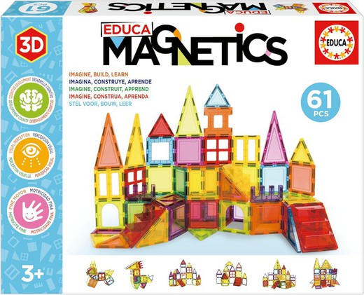 Magnetics 61 Pieces - Educa