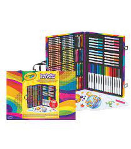 140-teilige Regenbogen-Künstler-Aktentasche und Marker – Crayola
