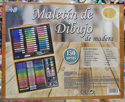 Maletín Pinturas Madera - 150 Piezas