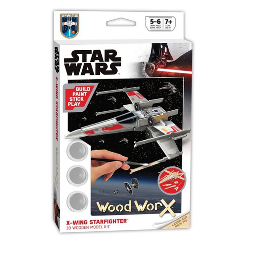 Maquette en bois à peindre - Star Wars X Wing