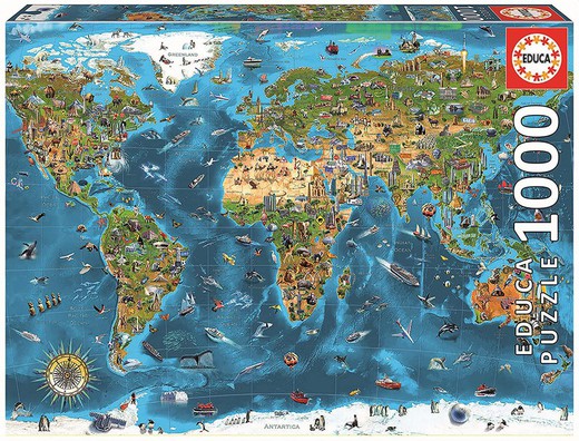 Wonders of the World - 1000 pieces - Educa