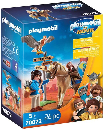 Marla com cavalo - Playmobil o filme