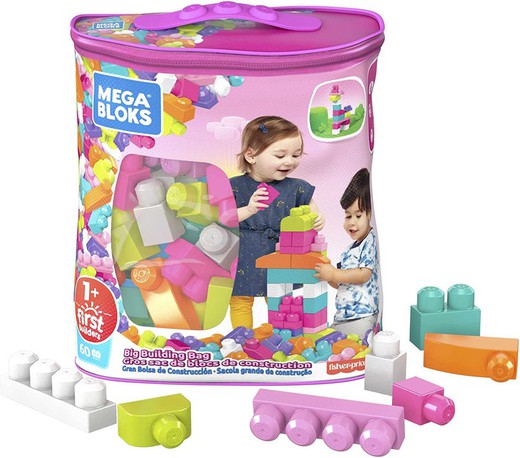 Mega Blocks - 60 piezas - Rosa