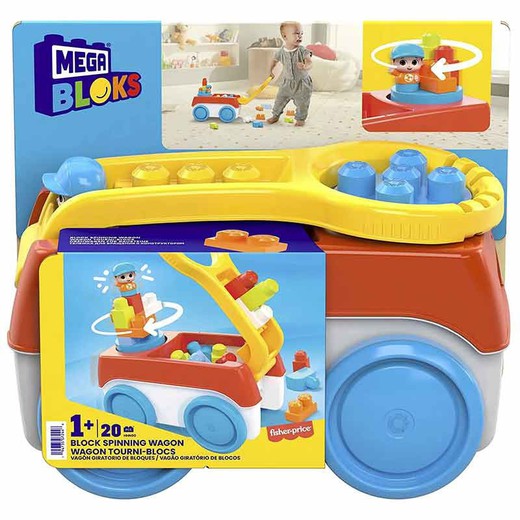 Mega Bloks - Vagon Giratorio De Bloques - Fisher-Price