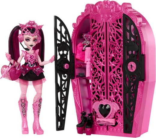 Boneca Monster High Skulltimate Secrets Draculaura com guarda-roupa