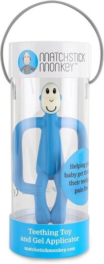 Matchstick Monkey Light Blue Baby Teether