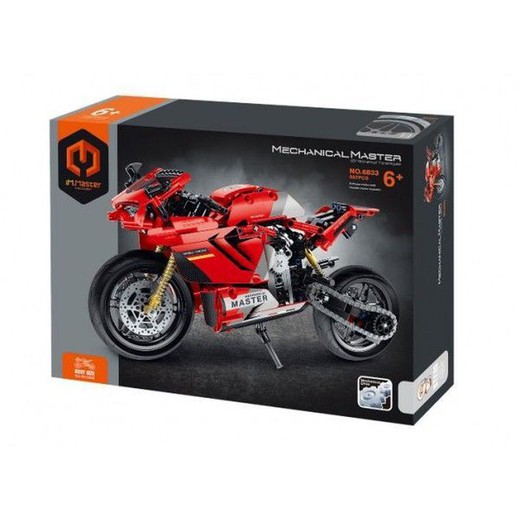 Red Motorcycle 557 Pieces - iM.Master