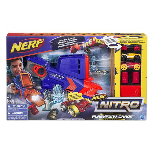 Nerf Nitro - взрывные работы на нескольких автомобилях