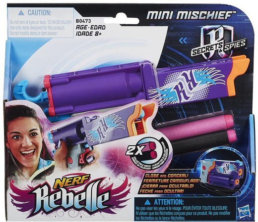 Nerf - Mini pistola de travessura Rebelle