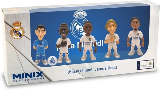 Pack of 5 Minix Real Madrid Figures 7 CM - Real Madrid