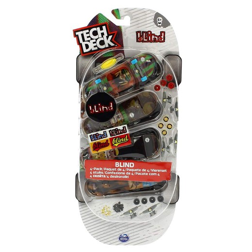 Blind 4 Tech Deck Pack + Accessoires