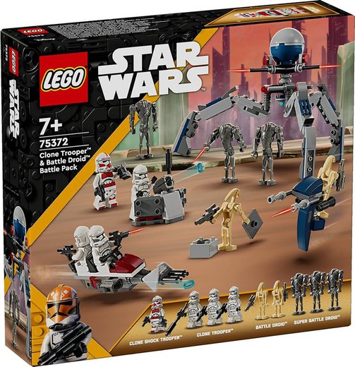 Pacote de Combate: Clone Trooper e Battle Droid - Lego Ninjago