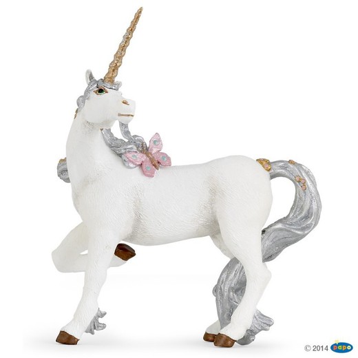 Papo - Silver Unicorn Figure