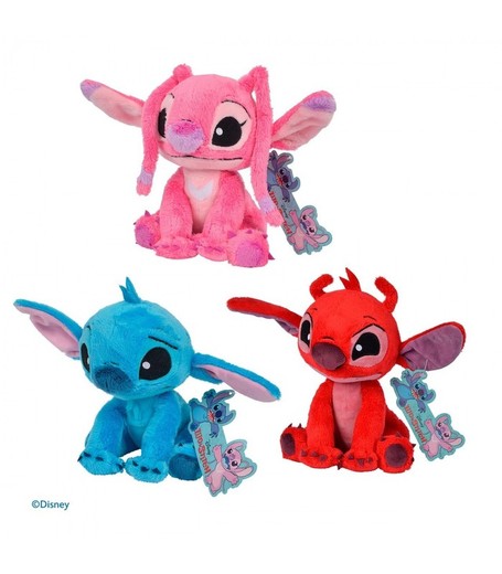 Плюшевая игрушка Disney Stitch в ассортименте, 20 см, Ангел, Лерой и Стич (продается отдельно)