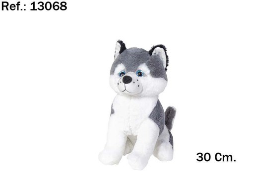 Peluche - Perro Husky 30 cm.