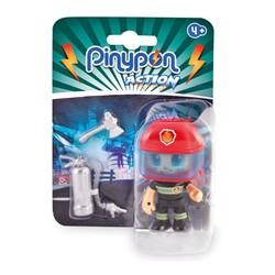PinyPon Action - Firefighter Figure
