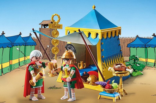 Playmobil Astérix – Tienda de Caius Bonus y Marcus Ecus