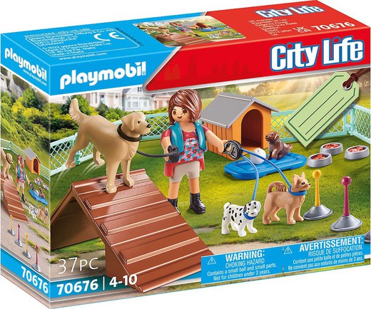 Playmobil City Life : Coffret cadeau dresseur de chiens