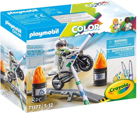 Playmobil Color Crayola Motorcycle