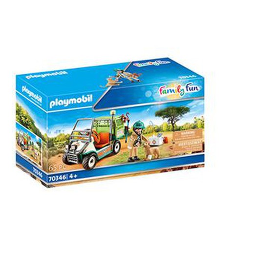 Playmobil Family Fun - Zootierarzt mit Fahrzeug