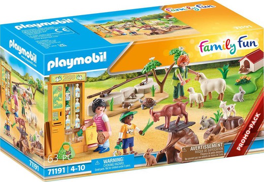 Zoológico de animais de estimação Playmobil Family Fun