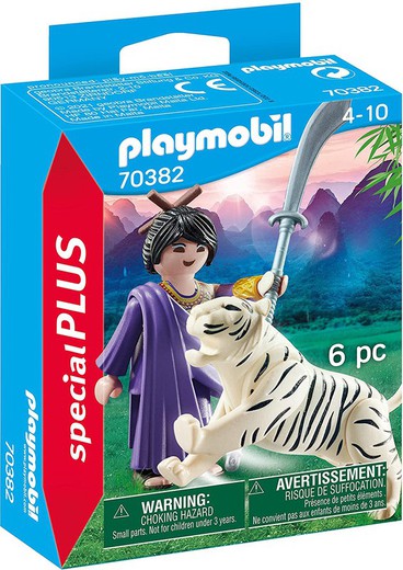 Playmobil: Guerrera Ninja con Tigre