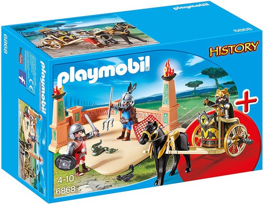 Playmobil  History  –  Carro de combate y Gladiadores