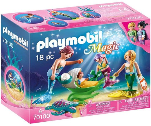 Playmobil Magic – Familia Sirenas con Cochecito