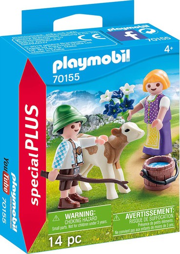 Playmobil - Niños con ternero