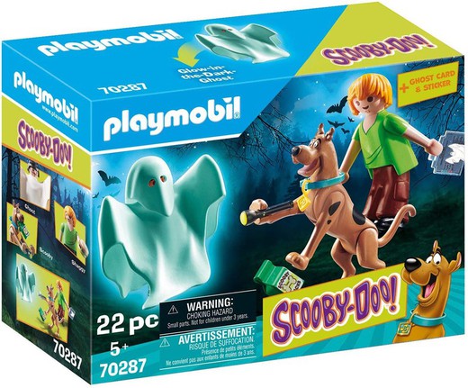 Playmobil - Scooby-Doo, Scooby e Salsicha com Fantasma