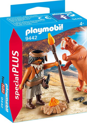 Playmobil Special Plus - Neanderthal with Saber Tooth