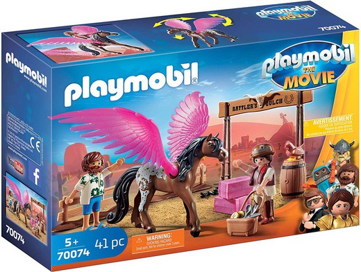 Playmobil the Movie - Marla, Del and Caballo con Alas