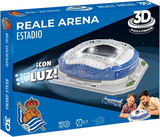 3D Puzzle Reale Arena Real Sociedad Stadium with Light