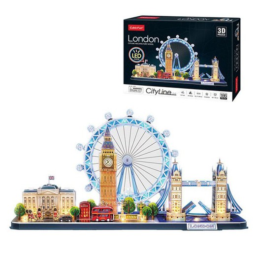 Puzzle 3D Londres con Leds