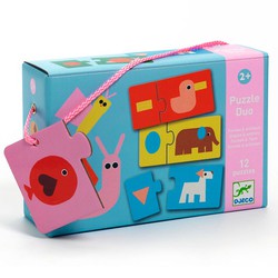 Duo Puzzle Shapes and Animals - 24 pieces