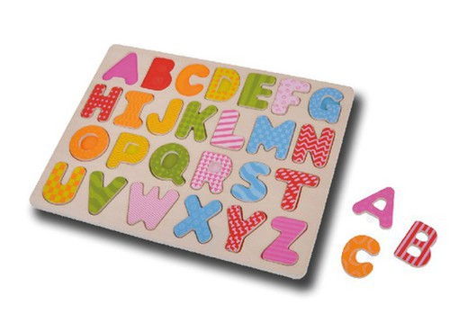 Holzpuzzle 27 Buchstaben