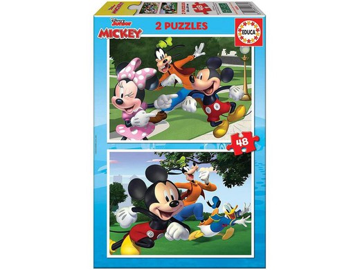 Puzzle - Mickey & Friends - 2 x 48 Pieces